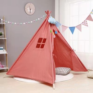 Vendita calda bambini pieghevole Canvas Playhouse bambini Indoor e Outdoor Play tenda giocattolo Teepee in vendita - Product Image 2