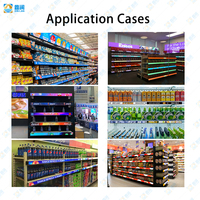 Écran LED intelligent pour supermarché, écran d'affichage pour étagère, écran LED extensible suspendu, écran LED barre COB pour les magasins de détail
