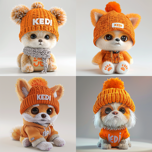 20cm 25cm 30cm özel doldurulmuş peluş oyuncak köpek <span class=keywords><strong>Chihuahua</strong></span> Husky köpek peluş dolması simülasyon yavru - Product Image 6