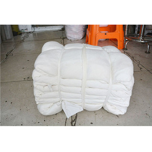 Chiffons de nettoyage industriels blancs 40x40 mm en mélange coton-polyester, absorbants pour l'élimination des taches d'huile - Product Image 2