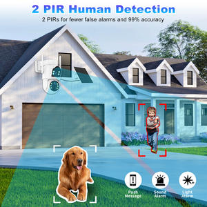 4 MP IP WLAN Solarbatterie Sicherheit wasserdicht im Freien PTZ CCTV WLAN Doppellinse WLAN drahtlose Sicherheitskameras - Product Image 4