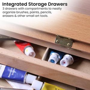 Caballete <span class=keywords><strong>de</strong></span> mesa <span class=keywords><strong>de</strong></span> escritorio <span class=keywords><strong>de</strong></span> madera Caballete <span class=keywords><strong>de</strong></span> escritorio <span class=keywords><strong>de</strong></span> madera Caja <span class=keywords><strong>de</strong></span> mesa <span class=keywords><strong>de</strong></span> Arte <span class=keywords><strong>de</strong></span> madera para dibujar, pintar <span class=keywords><strong>y</strong></span> dibujar con 3 cajones delanteros - Product Image 6