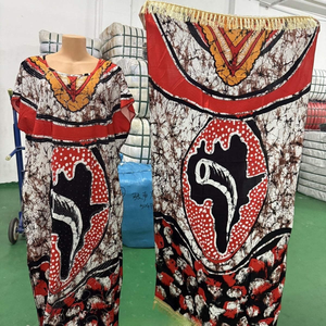 Wholesale Women Wear Satin Silk African Robe Muslim Sequin With Headbands African Evening Dress Loose Robe Maxi Dress for Women - Product Image 3