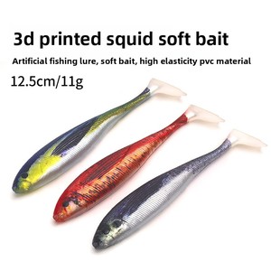 เหยื่อปลอมแบบพิมพ์ 3 <span class=keywords><strong>ม</strong></span>ิติ ทำจาก PVC ยืดหยุ่นสูง หางแบบ Paddle Tail ขนาด 12.5 ซม. น้ำหนัก 11 กรัม ตาเห<span class=keywords><strong>ม</strong></span>ือนจริง สำหรับตก<span class=keywords><strong>ปลา</strong></span>ในน้ำเค็<span class=keywords><strong>ม</strong></span>และน้ำจืด - Product Image 1