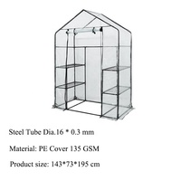 Mini serre verte ensemble complet Walk-In maison jardin serre Kit grandir tente serres agricoles