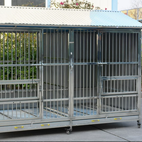 Hochwertiger Edelstahl starker schwerer Vierkant rohr Hunde käfig Home Outdoor Zwinger