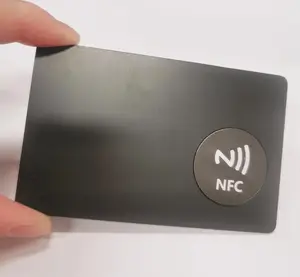 Temassız ID IC akıllı RFID çip NFC Metal kartvizit