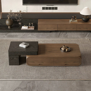 Tavolino moderno minimalista in noce piccolo soggiorno per la casa in stile Wabi Sabi mobili per la casa in stile <span class=keywords><strong>antico</strong></span> retrattile - Product Image 1