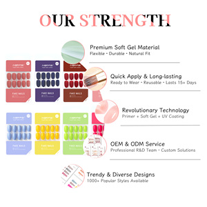 <span class=keywords><strong>Uñas</strong></span> Postizas al por Mayor, 24 Piezas, <span class=keywords><strong>Rosa</strong></span> <span class=keywords><strong>Claro</strong></span>, Ovaladas, Logotipo Personalizado y Marca Privada, Material ABS Suave, Ajuste Cómodo - Product Image 6