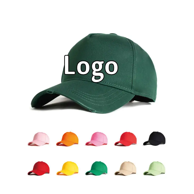 High Quality Wholesale Classic Custom Logo Panel Gorras Baseball Caps Hats Mens