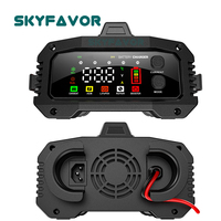 Cargador de Batería Inteligente Ajustable de 12V 24V, Cargador Rápido Automático de 12V 24V 25A para Baterías de Litio-Ferrofosfato (LiFePO4), EFB, GEL, AGM y Plomo-Ácido con Función de Reparación