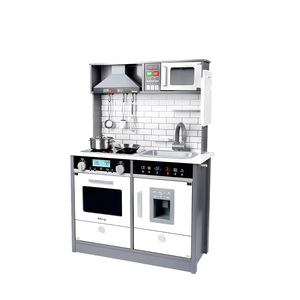 Jouets de <span class=keywords><strong>cuisine</strong></span> <span class=keywords><strong>en</strong></span> <span class=keywords><strong>bois</strong></span> électroniques blancs de grande taille pour enfants unisexes avec lumières et sons - Product Image 4
