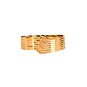 316L Stainless Steel Fashion <b>Bangle</b> PVD Gold Plating Sustainable Resistant Design - Product Image 2
