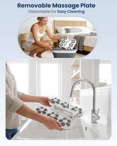Massaggiatore Elettrico per Piedi con Calore, Massaggio Automatico Rotante, Temperatura Regolabile, Spray d'Acqua a 180°, Grande Dimensione - Product Image 6