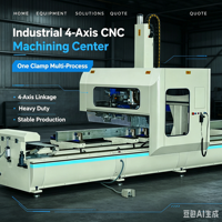 Machine CNC 4 axes pour profilés en aluminium avec système CNC Han's, prise en charge de l'importation de la programmation UG/CAD/CAM