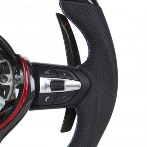 Volante Modificado de Fibra de Carbono con LED para <span class=keywords><strong>BMW</strong></span> M3 M4 <span class=keywords><strong>M5</strong></span> F80 F82 E90 E91 X5 X6 F16 F10 F30 F32 F36 <span class=keywords><strong>F60</strong></span> - Product Image 5