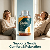 SYC BIO L-Tyrosine Gummies sans sucre 60 unités Énergie quotidienne Sans gluten Sans soja Sans produits laitiers Complément alimentaire Gummies