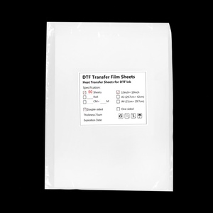 Película de Transferencia DTF PET OCB A3 A3+ 33*48CM, Grosor de 75U, Doble Cara - Product Image 4