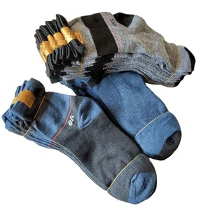 Calcetines para hombre, calcetines para personas mayores, calcetines casuales a media pantorrilla, calcetines a rayas multicolor para hombre, calcetines al por mayor de 1 yuan, 2 yuan. - Product Image 5