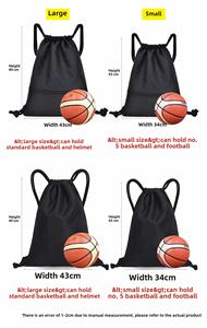 Promotion Wholesale <b>Waterproof</b> <b>Drawstring</b> Backpack with Zipper Pouch Perfect for Sports Fitness Student <b>Bag</b> Football Storage - Product Image 4