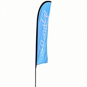 Promotion Advertising Feather <b>Flag</b> Custom Digital Printing Double Sided Beach <b>Flag</b> - Product Image 6