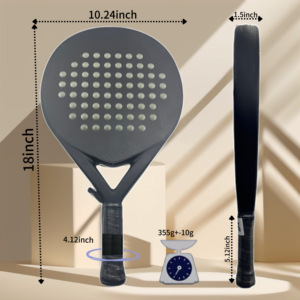 2025 18K Pro 24K quần vợt padel mái chèo Vợt kim cương hình dạng EVA mềm sợi carbon Polyester xách tay Trọng lượng nhẹ 18K padel vợt - Product Image 6
