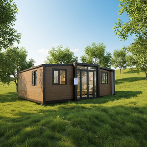 Casa Contenedor Expandible Prefabricada <span class=keywords><strong>de</strong></span> 2 Dormitorios, <span class=keywords><strong>de</strong></span> Lujo, Hecha <span class=keywords><strong>de</strong></span> <span class=keywords><strong>Madera</strong></span>, Moderna, Prefabricada, <span class=keywords><strong>de</strong></span> Acero Ligero, Casa Pequeña Modular, Villa - Product Image 1