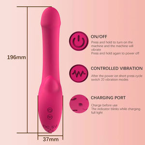 Beste Vibrator Voor Vrouwen G Spot Clitoris Stimulator Elektrische Dildo 20 Vibratie Patronen Waterdichte Siliconen Volwassen Speelgoed Groothandel - Product Image 2
