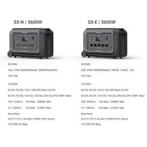 Approvisionnement d'usine lifepo4 banque de batterie mobile tragbare powerstation charge centrale 3600w générateur électrique portable - Product Image 3