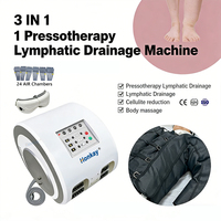 Pressothérapie 24 coussins d'air, combinaison chauffante pour drainage lymphatique corporel et amincissement, appareil de beauté pour pressothérapie