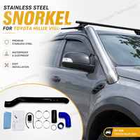 Snorkel de voiture tout-terrain 4x4 en acier inoxydable noir de luxe, prise d'air, accessoires 4x4 pour Toyota Hilux Vigo N70 N80 4x4