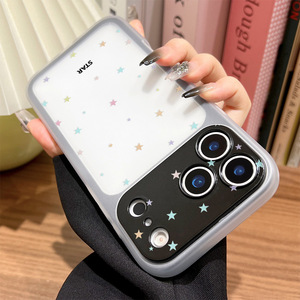 เคสโทรศัพท์ที่เหมาะสำหรับ iPhone 17 Pro Max, ดีไซน์เรียบง่าย สีสันสดใส ลายดาวเล็กๆ, เคสกันกระแทกแบบ 2-in-1 ปกป้องรอบด้าน - Product Image 4