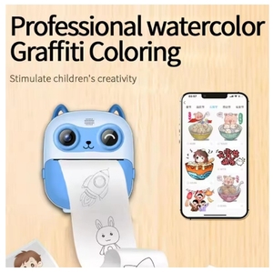 S5 Cute Children Cámara digital Impresión instantánea para niños Cámara de impresión térmica Cámara de impresión instantánea de <span class=keywords><strong>fotos</strong></span> Video Juguetes - Product Image 2