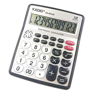 เครื่องคิดเลขตั้งโต๊ะเดกซิน 12 หลักหน้าจอขนาดใหญ่ขนาดกลางแหล่งจ่ายไฟคู่ใช้งานทั่วไปในสำนักงาน - Product Image 2