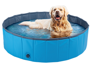 Piscina Portátil <span class=keywords><strong>Plegable</strong></span> <span class=keywords><strong>para</strong></span> <span class=keywords><strong>Perros</strong></span> de PVC Resistente, Bañera <span class=keywords><strong>para</strong></span> Mascotas de 80x20cm, Color Personalizable, Modelo ZX-DP002 - Product Image 2