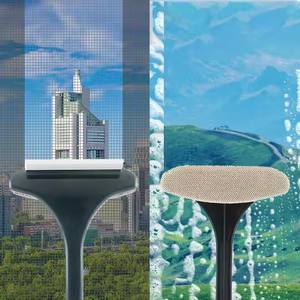 Brosse de nettoyage 2 en 1 PP pour portes et fenêtres Brosse de nettoyage pour écran de maison Brosse de <span class=keywords><strong>cheminée</strong></span> pour écran de voiture Nettoyage à domicile - Product Image 6