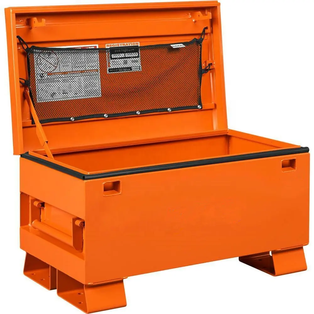 Universal Storage Chest in Orange ute job site tool box cabinet