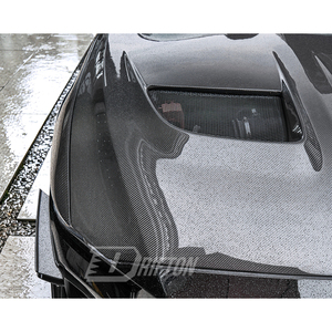 Capó de Fibra de Carbono Estilo GTD Negro Nuevo de Drifton para Mustang 2024 en Adelante con Acabado Brillante y Mate - Product Image 3