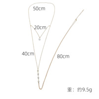 Vente chaude bijoux de mode de luxe légers chaîne de corps collier de mariée chaîne de dos perle chaîne de corps arrière