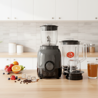 Blender multifonctionnel haute vitesse commercial avec lames en acier inoxydable pour usage domestique et hôtelier, mixeur, presse-agrumes, moulin à épices