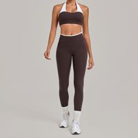 Nouveaux ensembles de vêtements de sport pour femmes, ensembles de yoga et de fitness contrastés, vêtements de sport pour femmes, ensembles de vêtements de sport pour la salle de sport