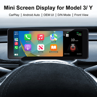 HD IPS 6,9 Zoll Bildschirm Auto-DVD-Player für Tesla Model 3/Y Kabelloses CarPlay & Android Auto Eingebautes GPS & DSP RGB-Funktionen