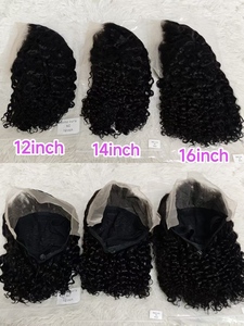 Promoción Letsfly: Pelucas sin pegamento de 26$ con encaje transparente, onda de agua, 10, 12, 14, 16 pulgadas, pelucas frontales de encaje 13x4, 100% cabello humano al por mayor - Product Image 5