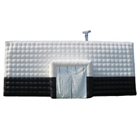 Tente gonflable personnalisée en PVC, grande tente de réception pour mariage, pavillon mobile portable pour événements, tente de fête, tente de discothèque, tente cube gonflable