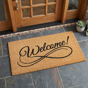 Tapis en fibre de coco avec support en PVC Indus, fabriqué à la machine, épaisseur moyenne moderne (0,4-0,6 pouces) Durable, antidérapant, lavable, écologique, couleur unie - Product Image 3