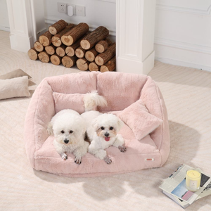 Niedliches Design Superweicher Umweltfreundlicher Polyester Bedrucktes Muster Abnehmbarer Waschbarer Bezug Winter Komfortables Hunde- und Katzenbett - Product Image 4