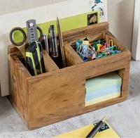 Usine multi-fonctionnelle porte-crayon en bois bureau fichier stockage Rack bureau organisateur de bureau pour la maison de bureau