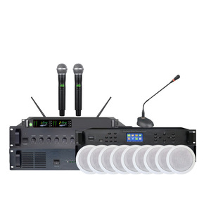 Système de sonorisation pour hôtel, maison d'hôtes, amplificateur, haut-parleurs de plafond sans fil Bluetooth, microphones portatifs, équipement audio stéréo - Product Image 1