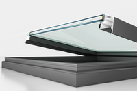 Luxseal nueva moda moderna vidrio templado ventanas de aluminio elegante espacio de vida al aire libre Sunroom