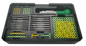 Küçük Hayvanlarda Ön ve Yüz Kemik Kırıkları için Düşük Profil Sistemli Evcil Hayvan Kraniofasiyal Fiksasyon Seti - Product Image 1